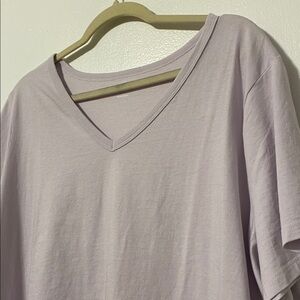 OLD NAVY Light Purple lavender Short Sleeve Tee Shirt XXL Pit to Pit 26 inches